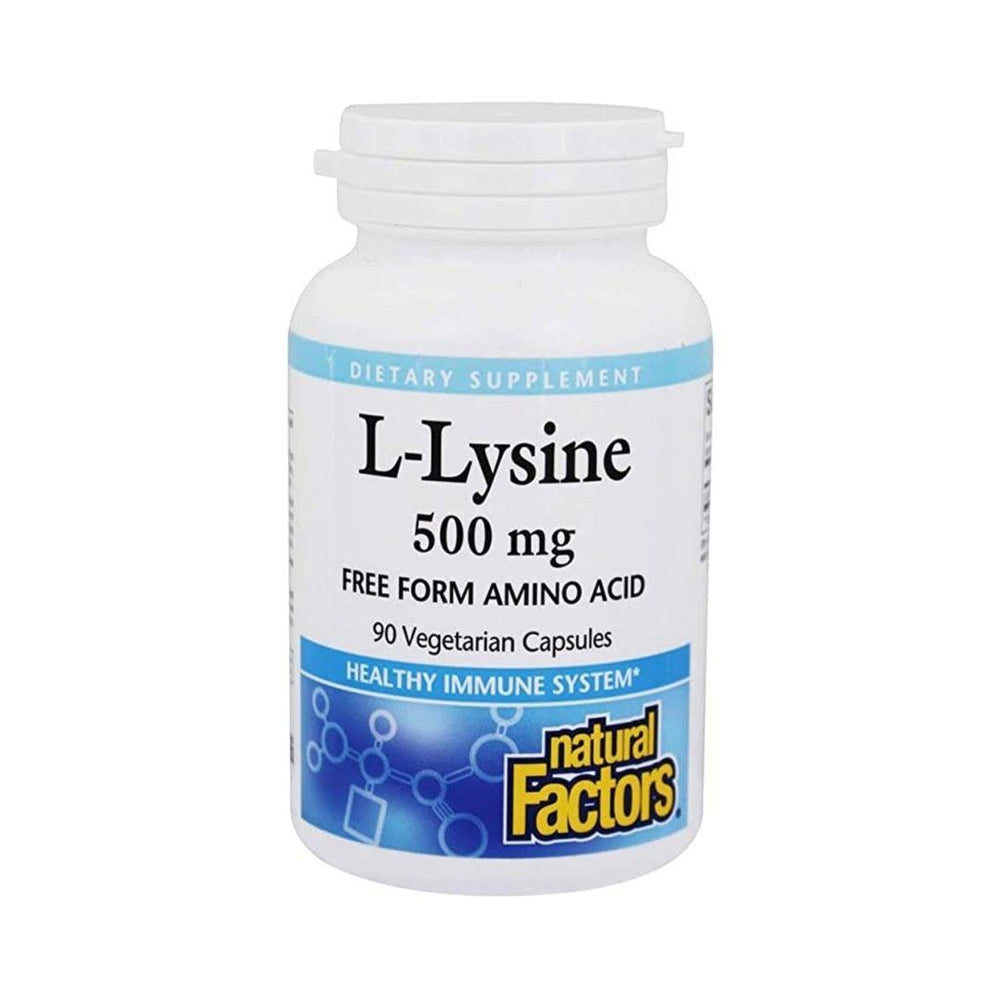 Natural Factors L-Lysine 500mg 90 Capsules