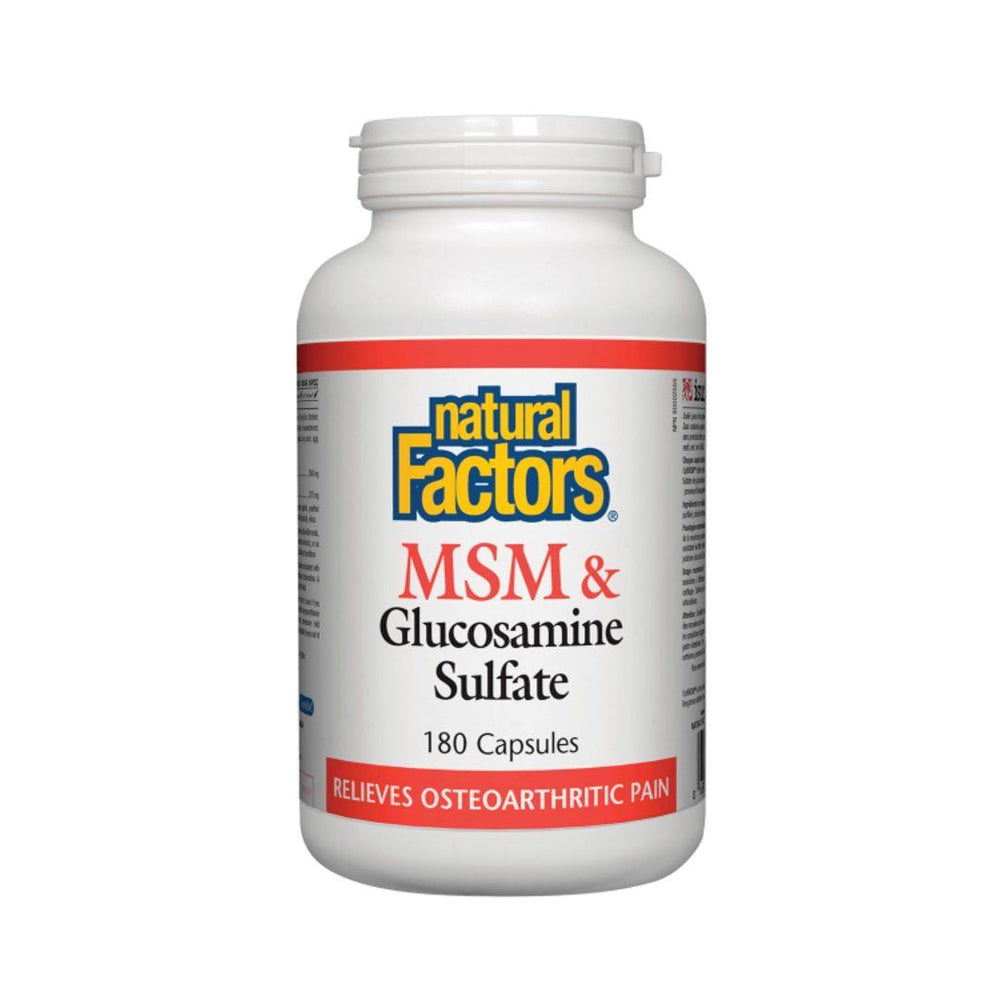 Natural Factors MSM & Glucosamine 180 Capsules