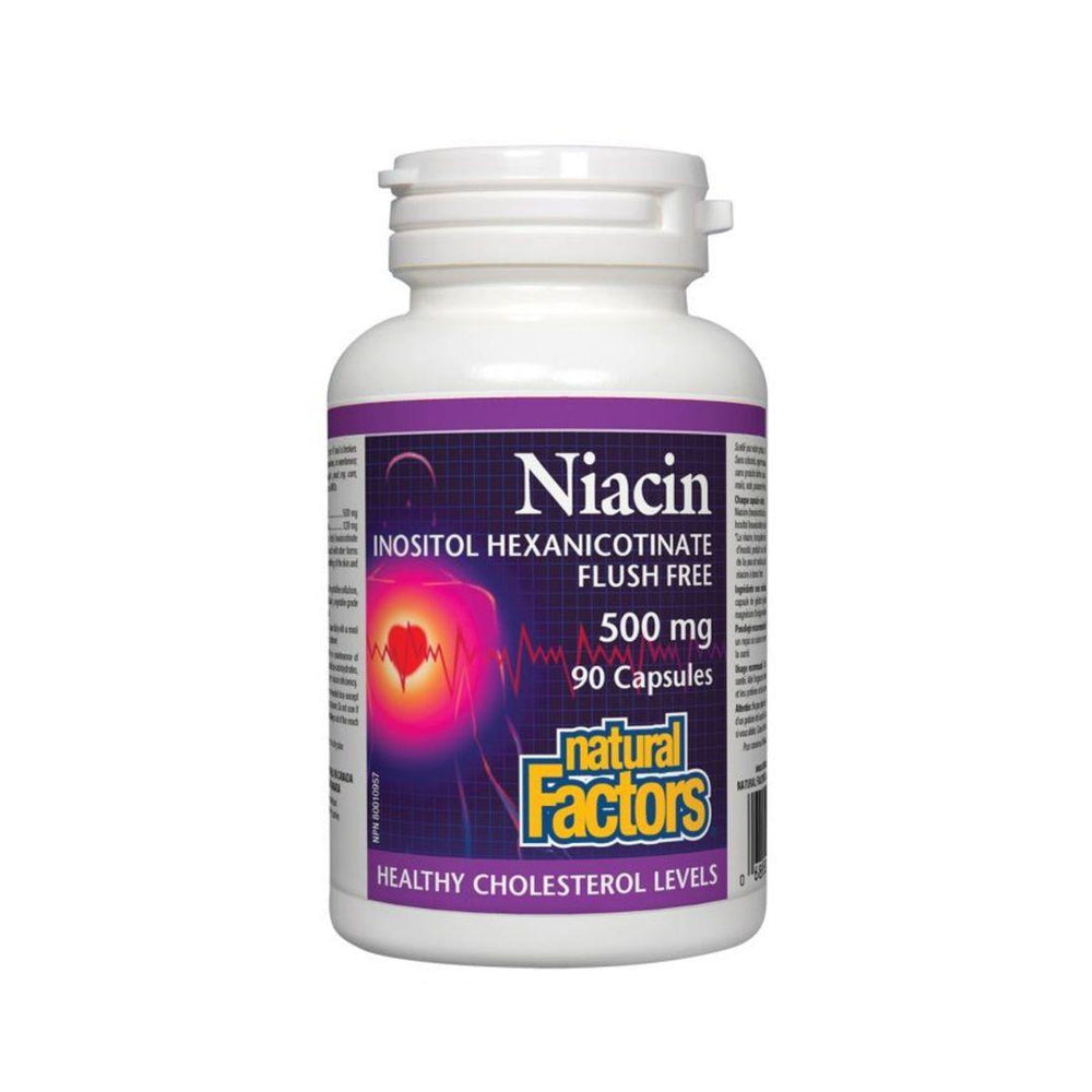 Natural Factors NO FLUSH Niacin 90 Capsules