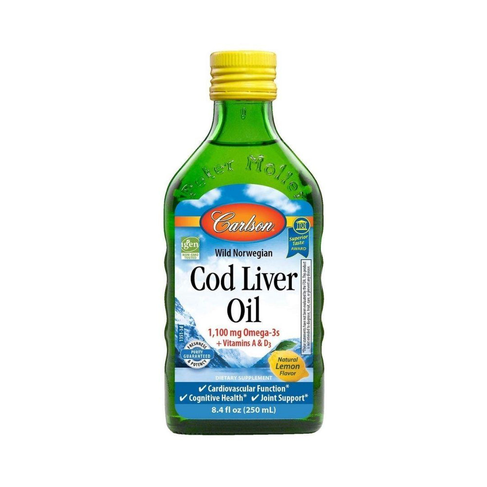 Carlson Cod Liver Oil Lemon - 250 mL