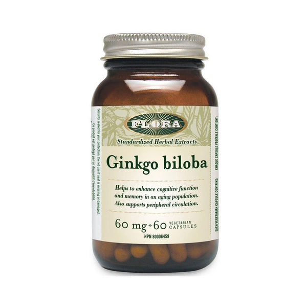 Flora Ginkgo Biloba 60 mg - 60 Capsules