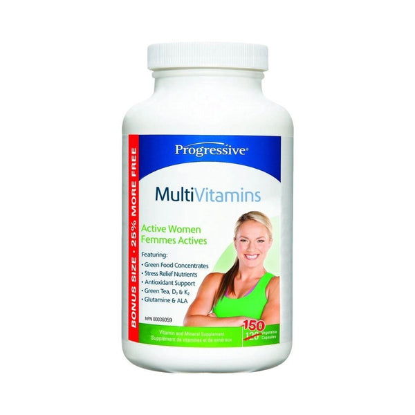 Progressive Multi Vitamin Active Women - 150 Capsules Bonus Size