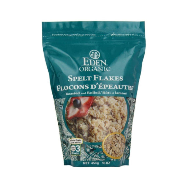 Eden Organic Spelt Flakes Whole Grain - 454 g