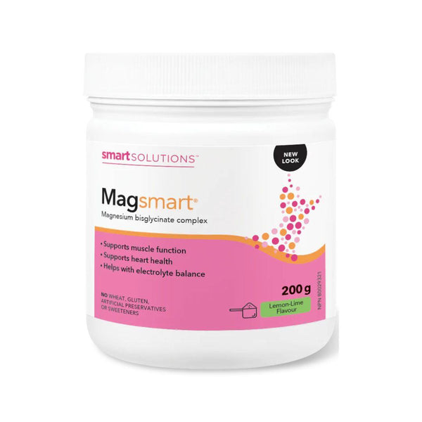 Smart Solution Lorna Vanderhaeghe MAGSMART Magnesium Bisglycinate complex, 
lemon-lime flavor - 200g