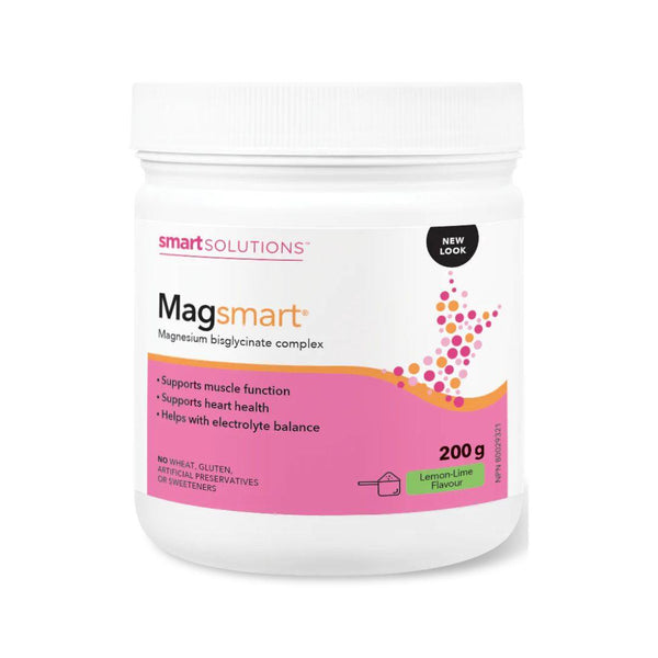 Smart Solution Lorna Vanderhaeghe MAGSMART Magnesium Bisglycinate complex, 
lemon-lime flavor - 200g