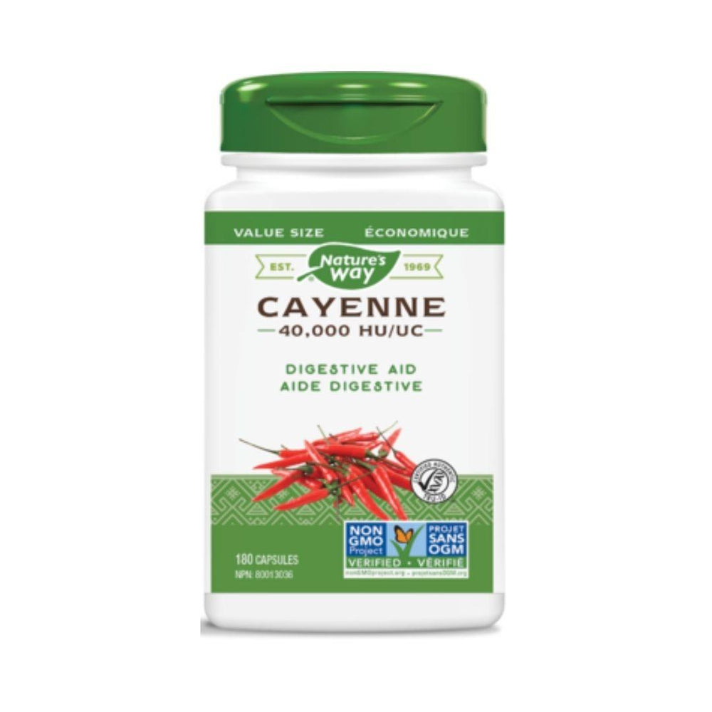 Nature's Way Cayenne 40,000 HU - 100 Capsules