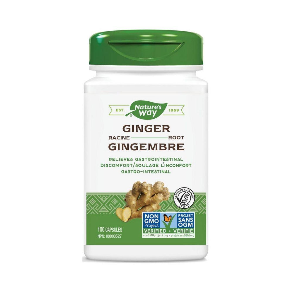 Nature's Way Ginger Root - 100 Capsules
