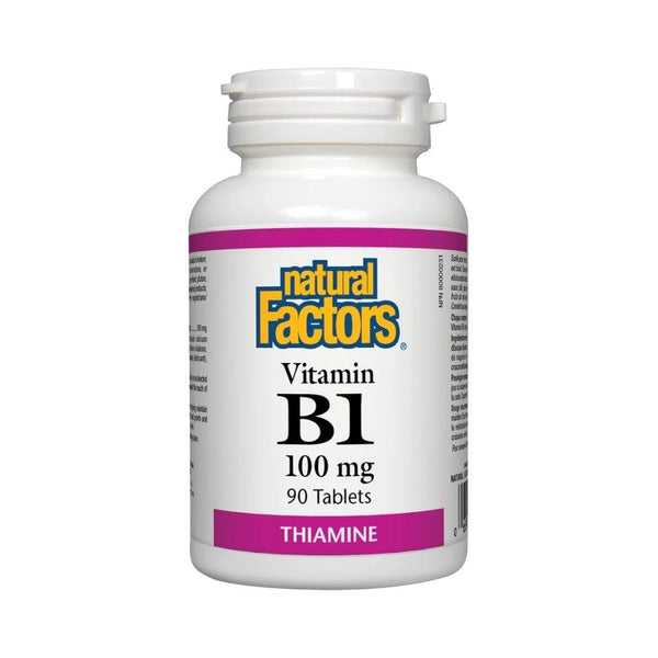 Natural Factors Vitamin B1 (Thiamine) 100 mg - 90 Tablets