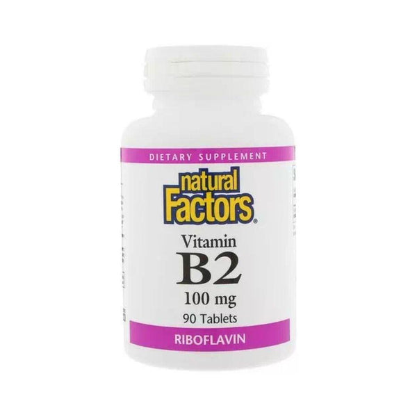 Natural Factors Vitamin B2 (Riboflavin) 100 mg - 90 Tablets