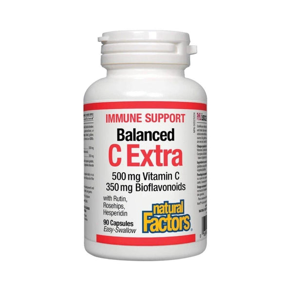 Natural Factors Balanced Vitamin C Extra 500 mg - 90 Tablets