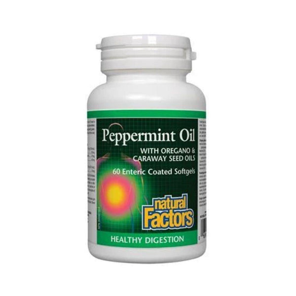 Natural Factors Peppermint Oil 60 Gelcaps