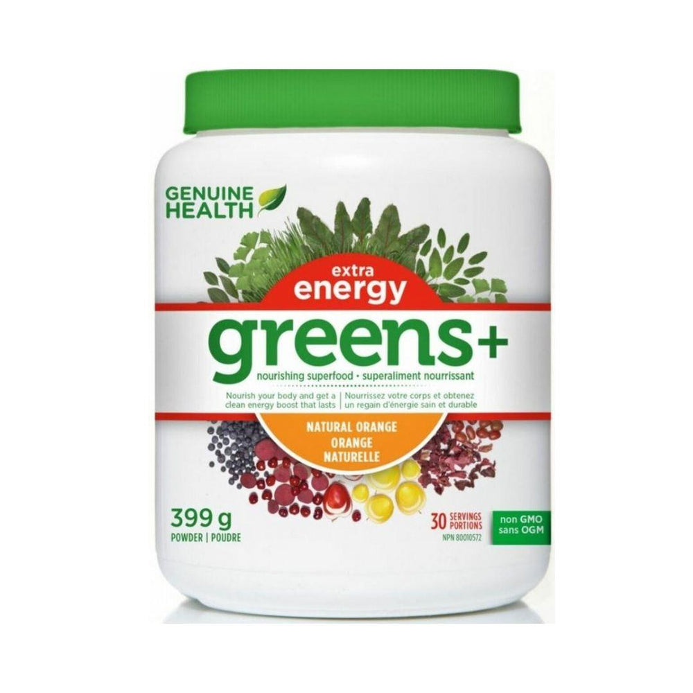 Genuine Health Greens+ Extra Energy (Natural Orange) - 399 g