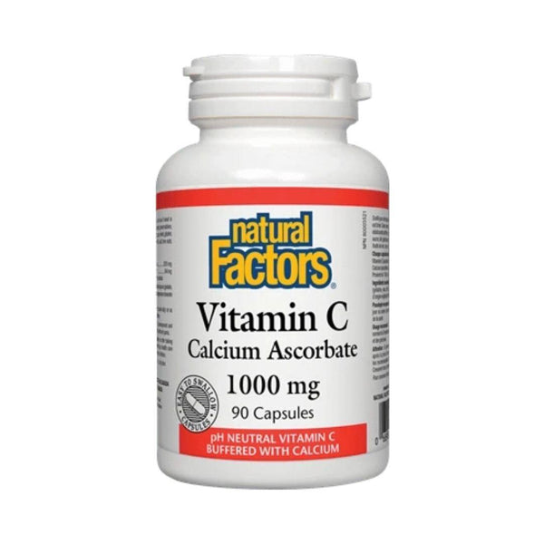Natural Factors Vitamin C (Calcium Ascorbate) 1000 mg - 90 Capsules