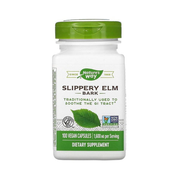 Nature's Way Slippery Elm Bark - 100 Capsules