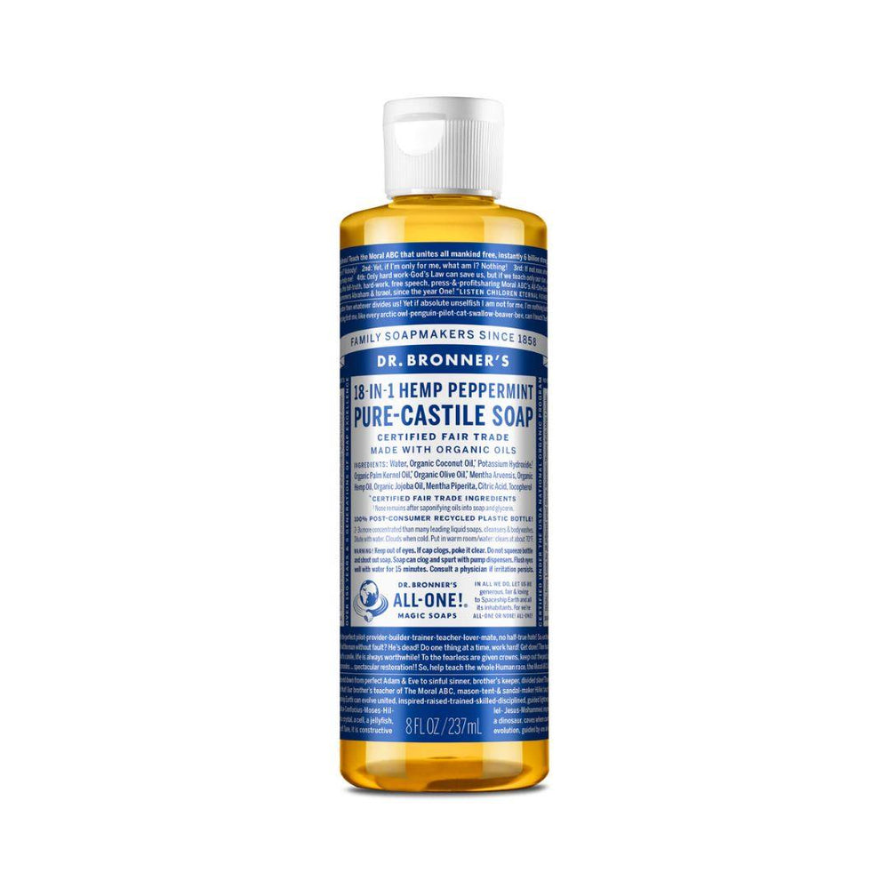 Dr. Bronner's Pure-Castile Liquid Soap (Peppermint) - 237 mL