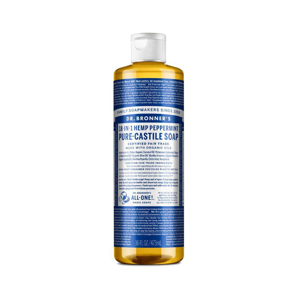 Dr. Bronner's Pure-Castile Liquid Soap (Peppermint) - 473 mL