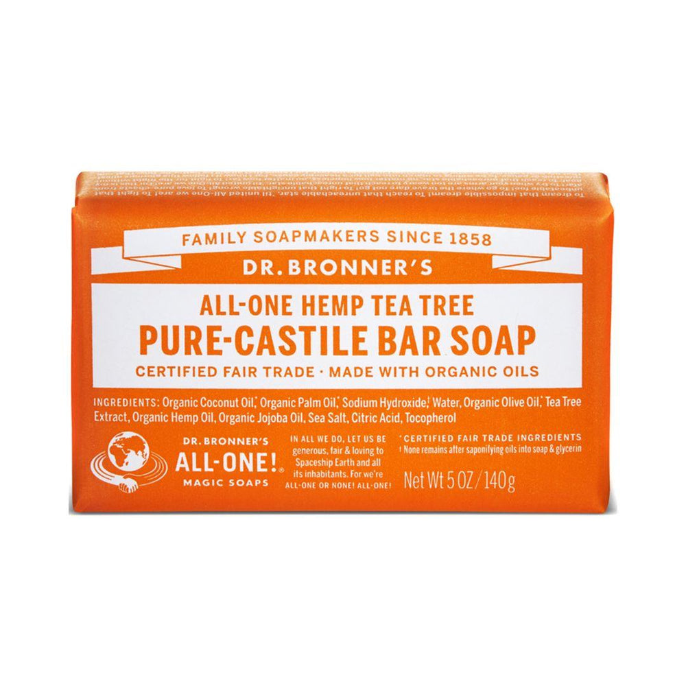 Dr. Bronner's Pure-Castile Bar Soap (Tea Tree) - 140 g