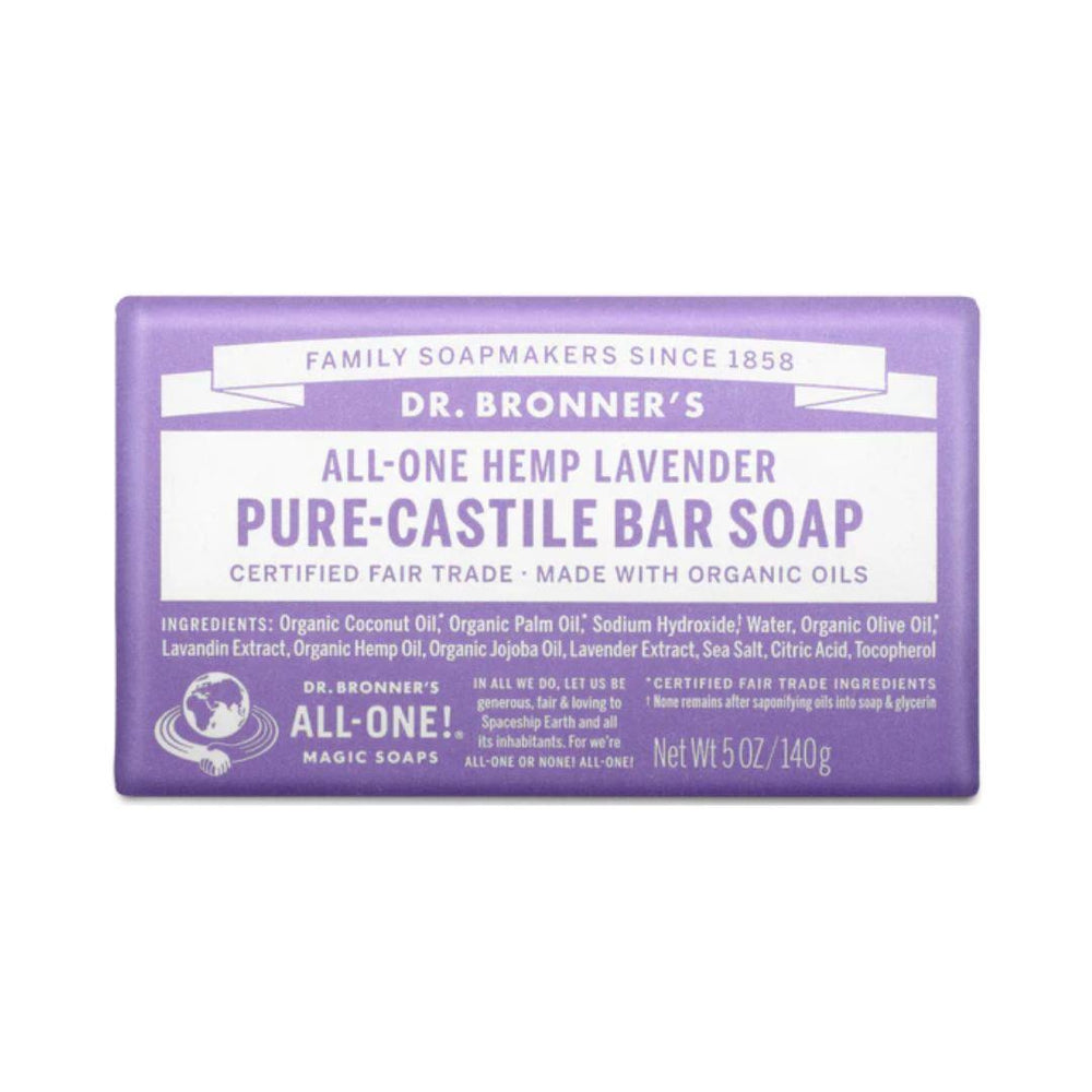 Dr. Bronner's Pure-Castile Soap Bar (Lavender) - 140 g