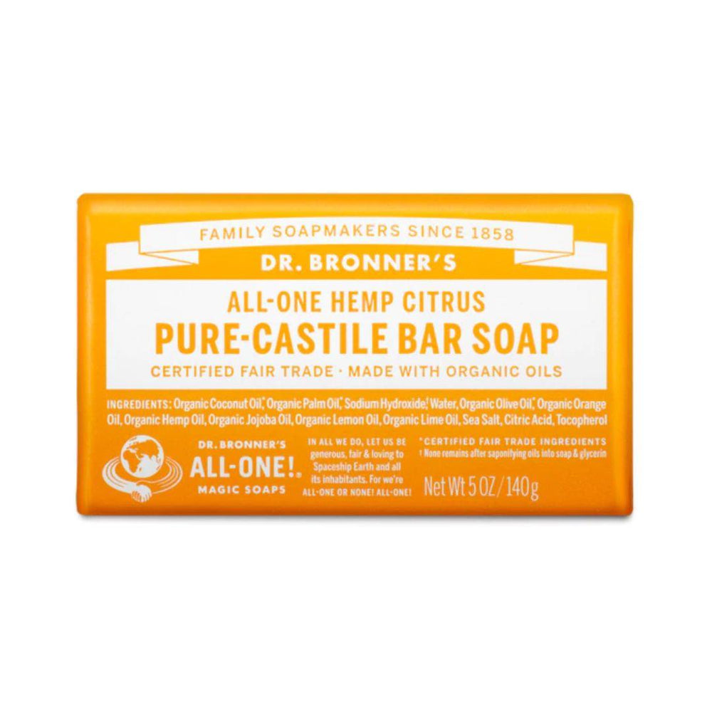 Dr. Bronner's Pure-Castile Bar Soap (Citrus) - 140 g