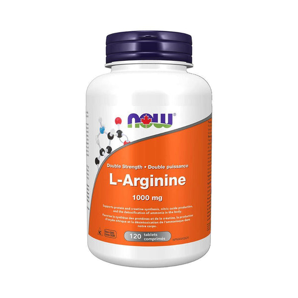 Now L-Arginine Double Strength (1000 mg) - 120 Tablets