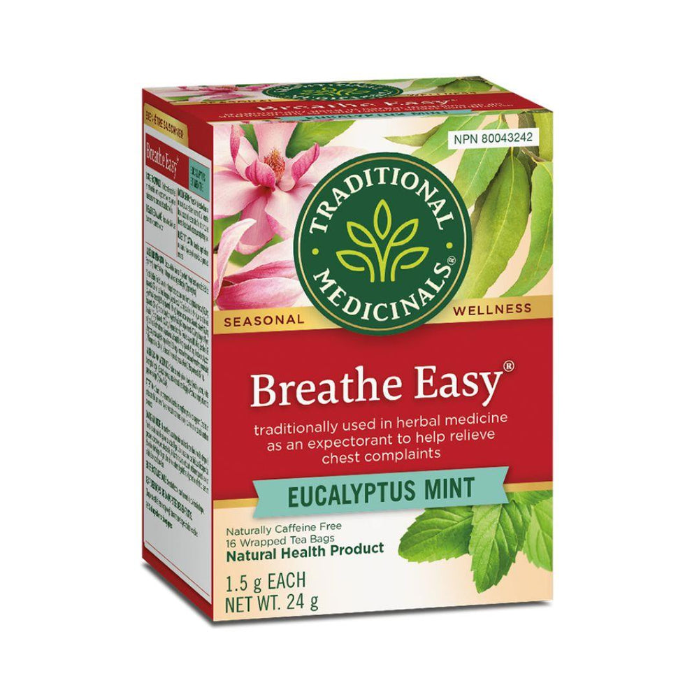 Traditional Medicinals Breathe Easy Tea (Eucalyptus Mint) - 16 Tea Bags