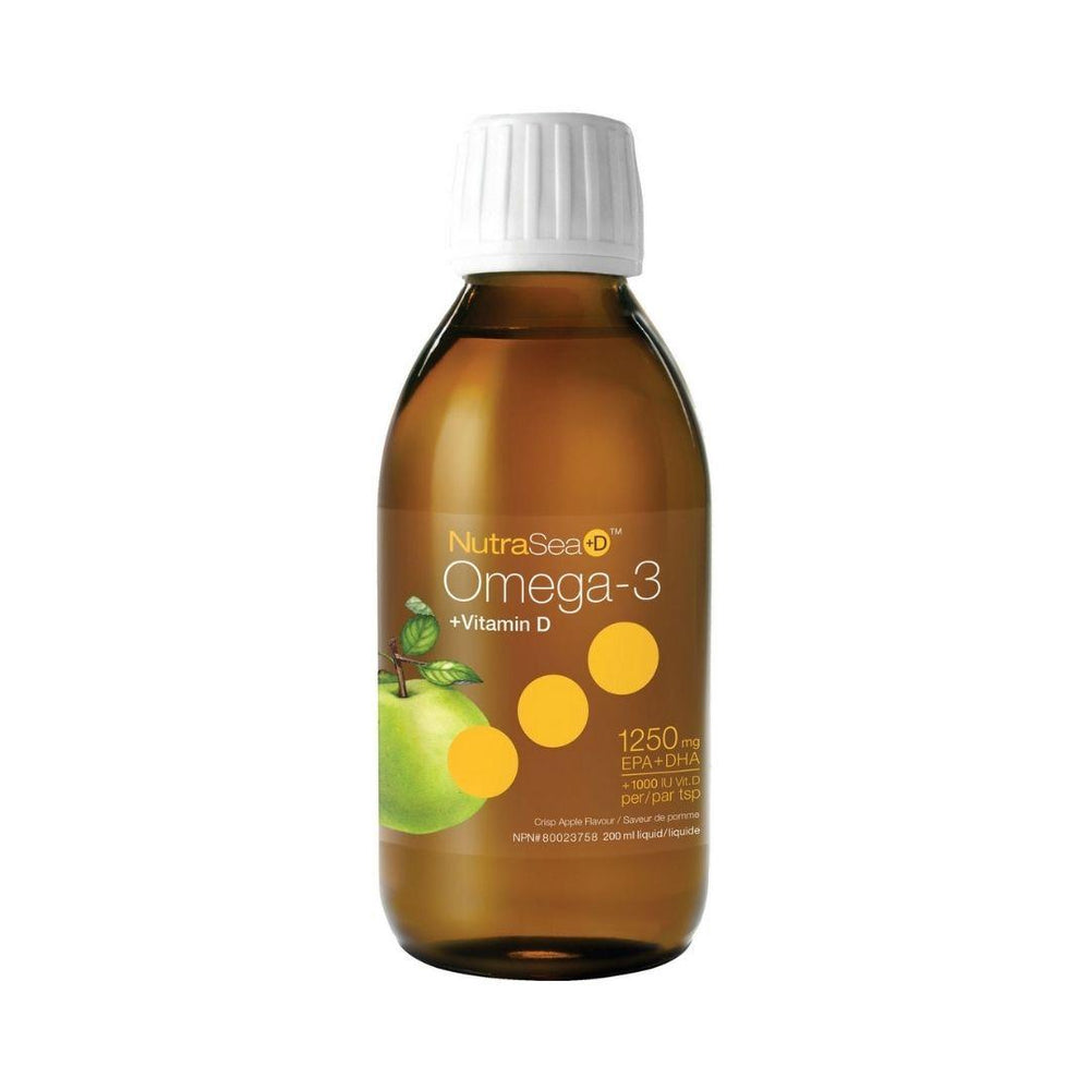 NutraSea Omega-3 + Vitamin D (Crisp Apple Flavour) - 200 mL