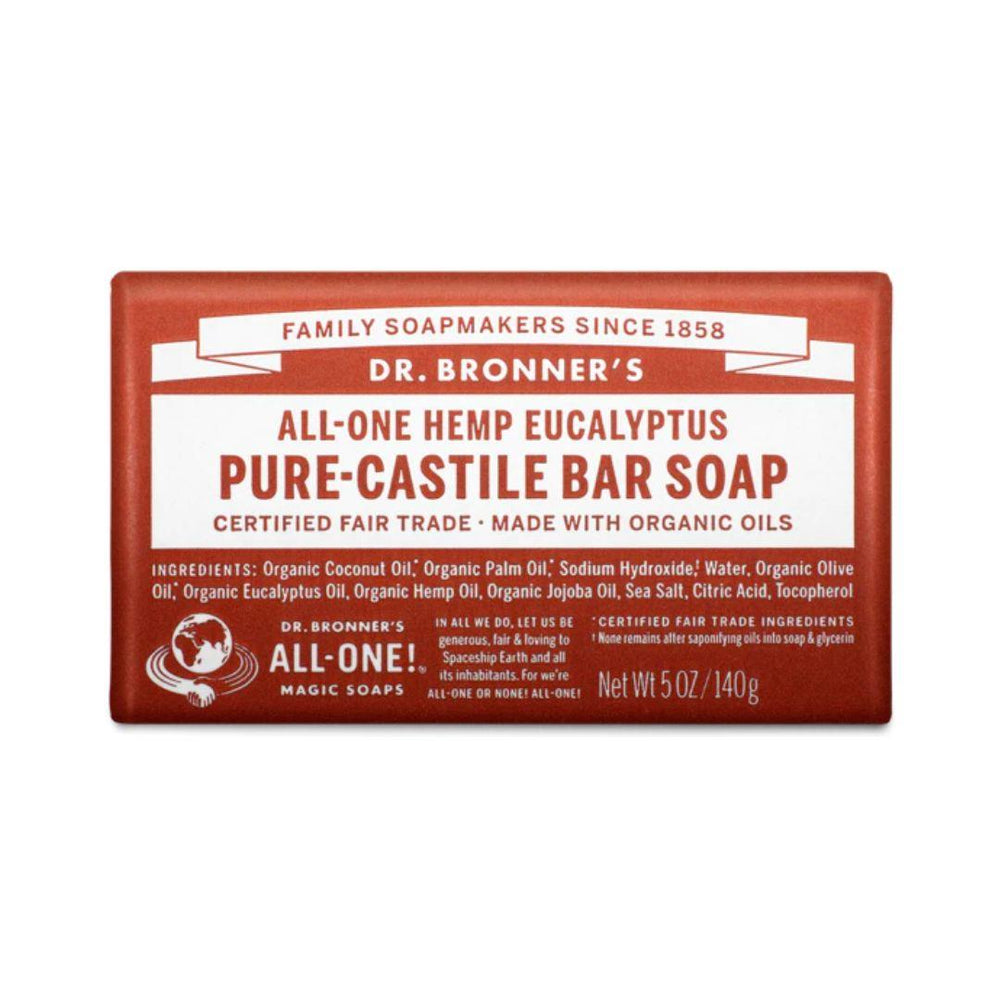 Dr. Bronner's Pure-Castile Soap Bar (Eucalyptus) - 140 g
