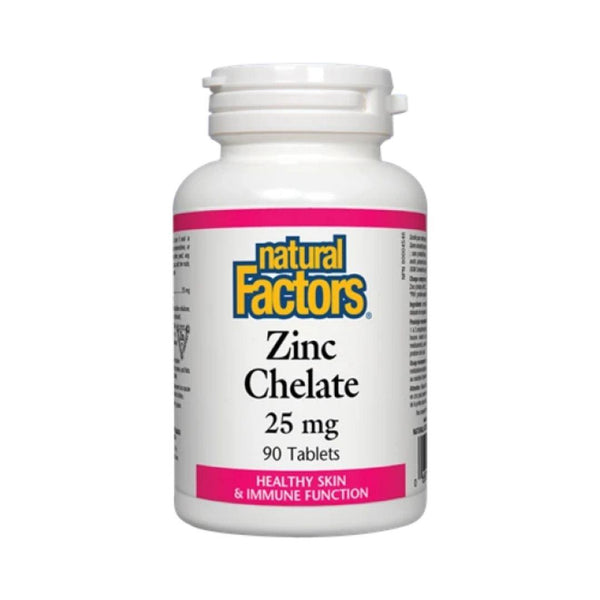 Natural Factors Zinc Chelate 25 mg - 90 Tablets