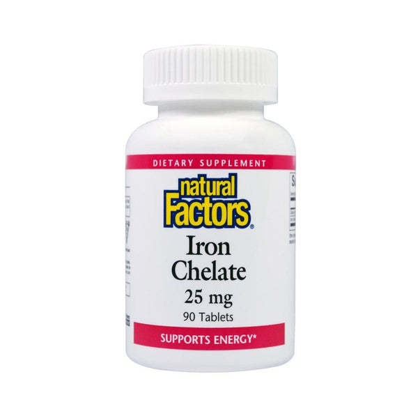 Natural Factors Iron Chelate 25mg 90 Tablets