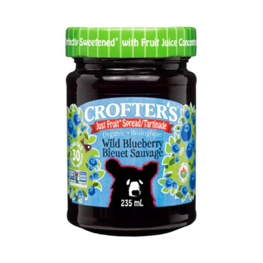 Crofter's Just Fruit Spread Wild Blueberry - 235 mL