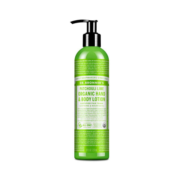 Dr. Bronner's Organic Hand & Body Lotion (Patchouli Lime) - 237 mL