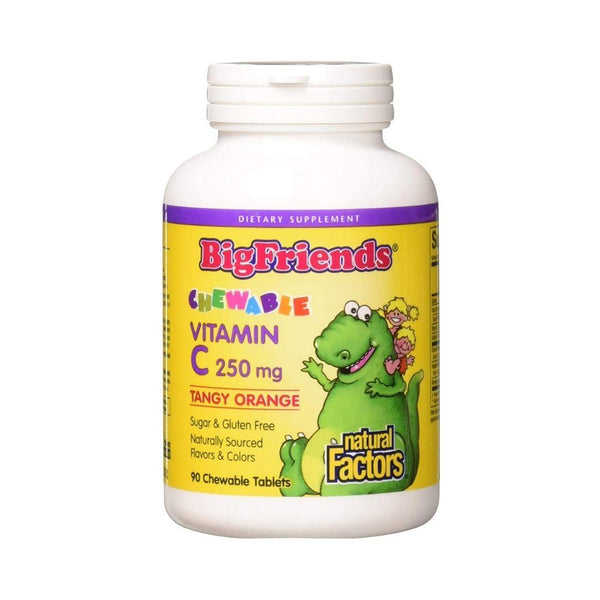 Natural Factors Big Friends Vitamin C 250mg 90 Chewable Tablets