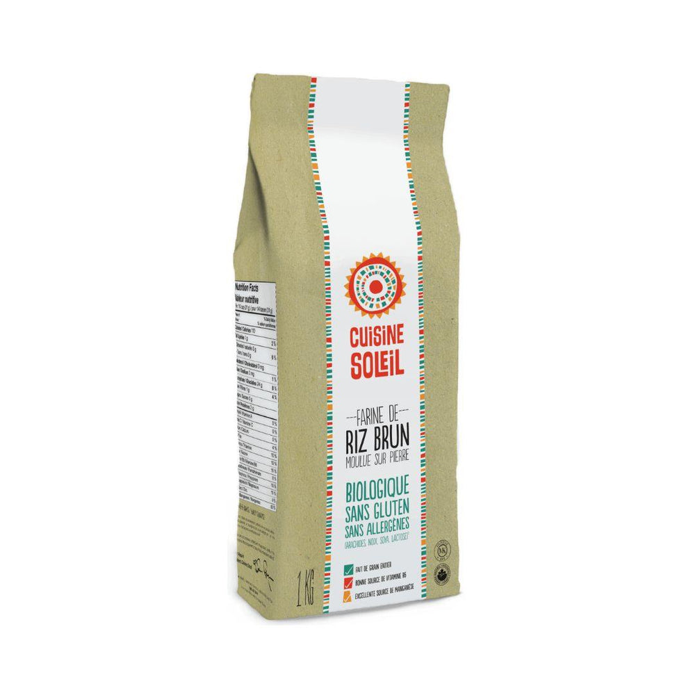 Cuisine Soleil Organic Brown Rice Flour (Gluten-Free) - 1 kg