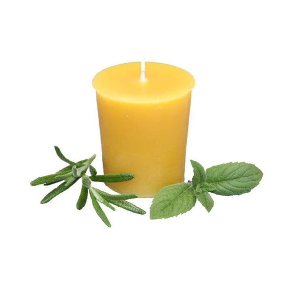 Honey Candles Votive 2" Rosemary Mint