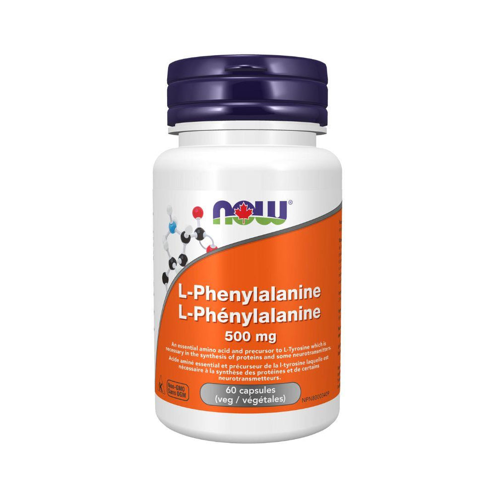 Now L-Phenylalanine (500 mg) - 120 Vegetarian Capsules