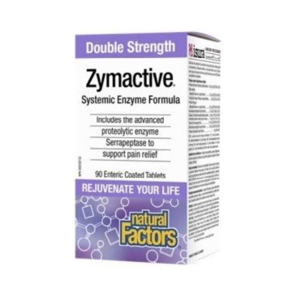 Natural Factors Zymactive (Double Strength) - 90 Enteric Coated Tablets