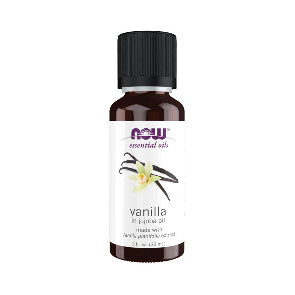 Now 1% Vanilla Essential Oil in Jojoba Oil - 30 mL
