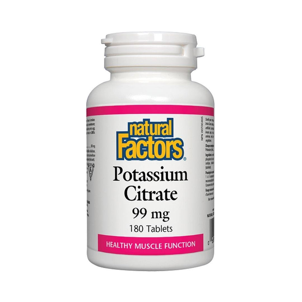 Natural Factors Potassium Citrate 99 mg - 180 Tablets