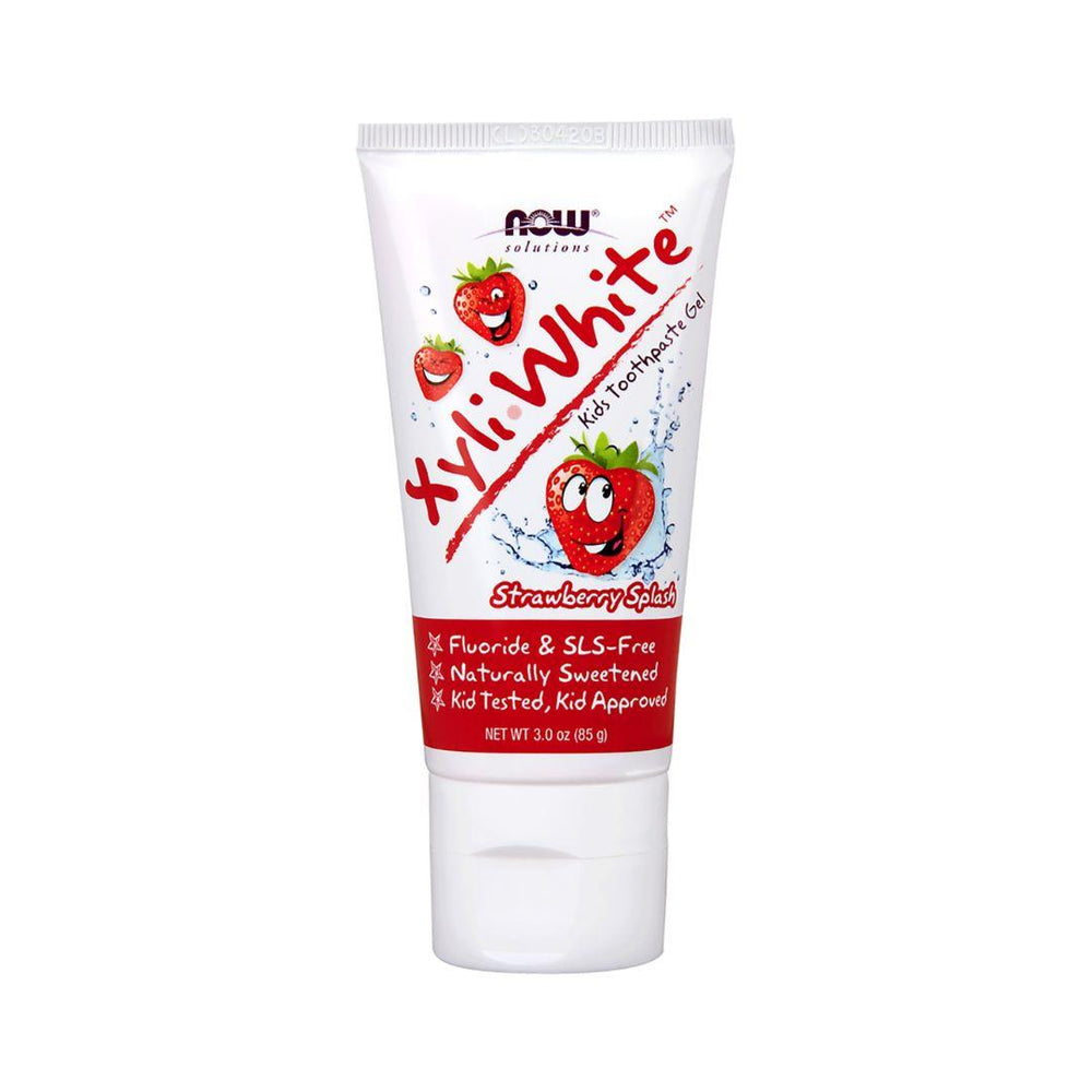 Now Solutions Xyli-White Kids Toothpaste (Strawberry Splash) - 85 g