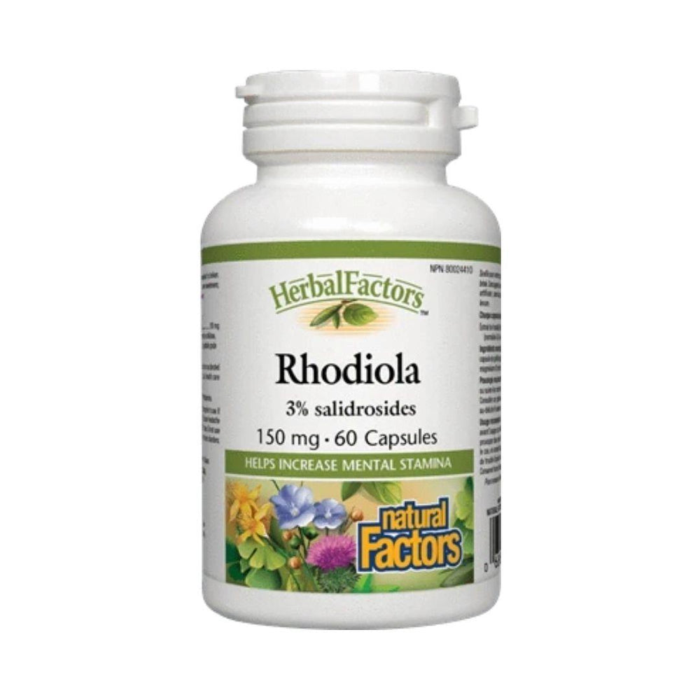Natural Factors Rhodiola (3% Salidrosides) 150 mg - 60 Capsules