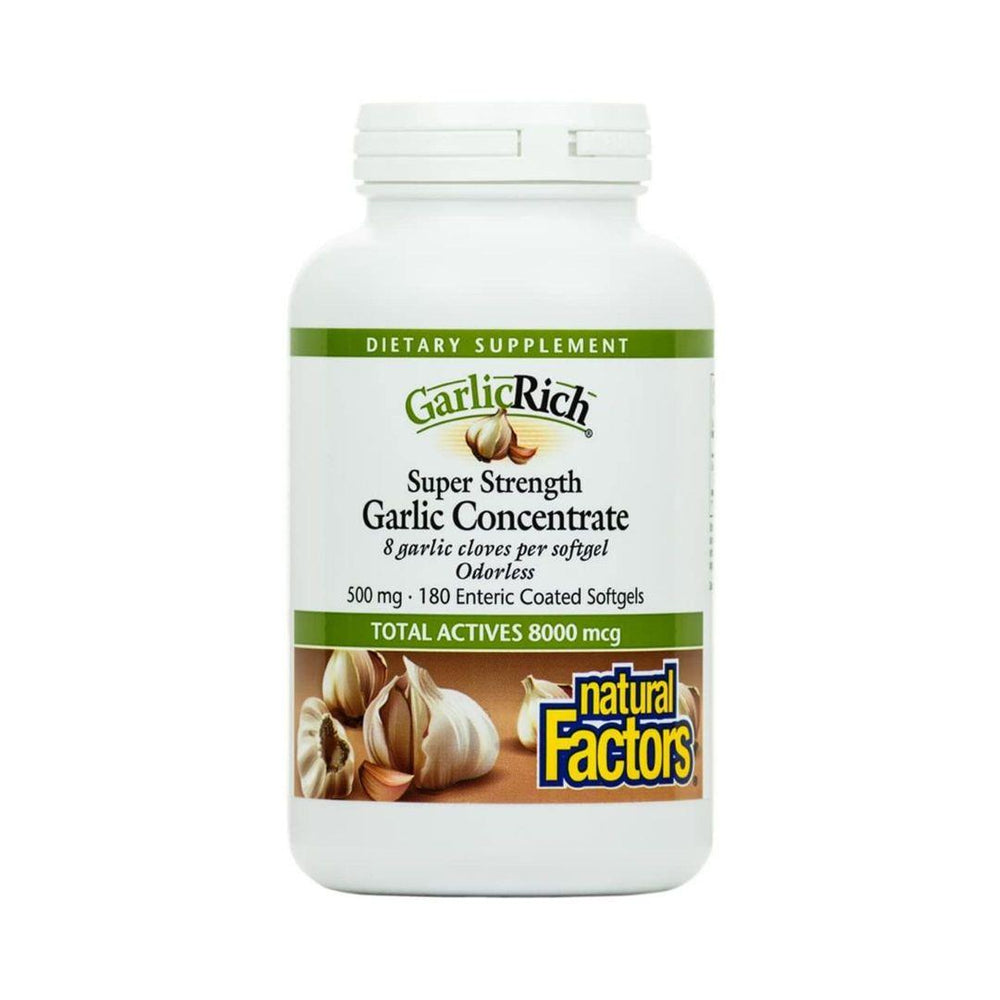 Natural Factors Garlic Rich 500mg 180 Softgels