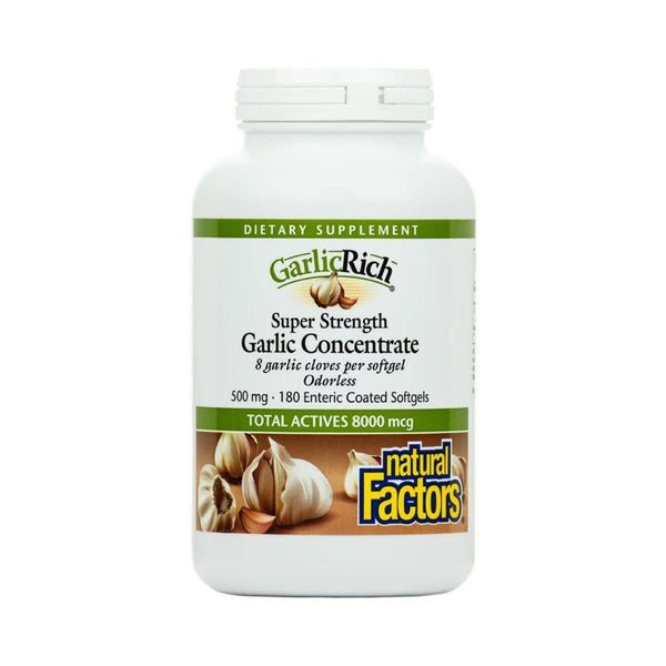 Natural Factors Garlic Rich 500mg 180 Softgels