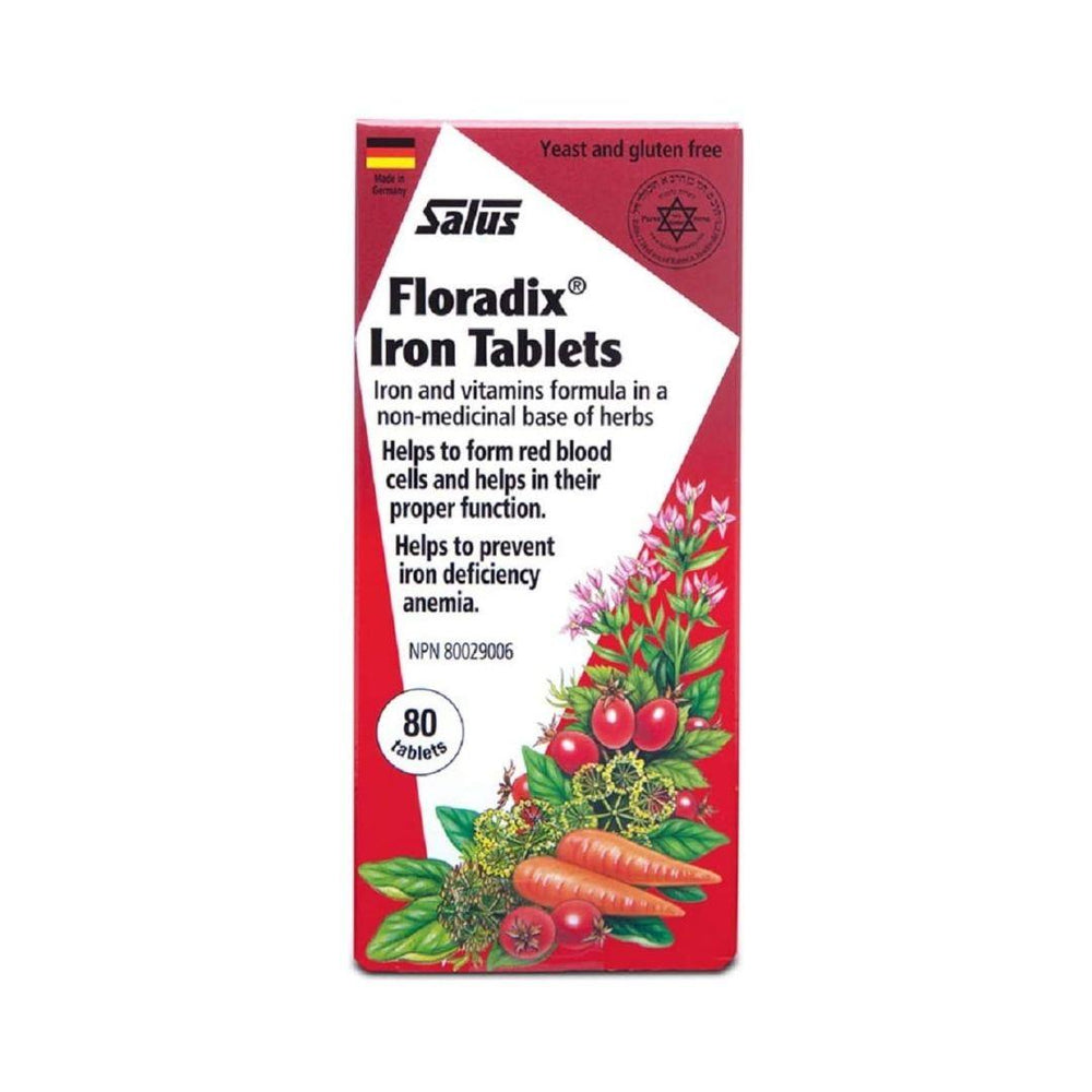 Salus Floradix Iron 80 Tablet Blisterpack