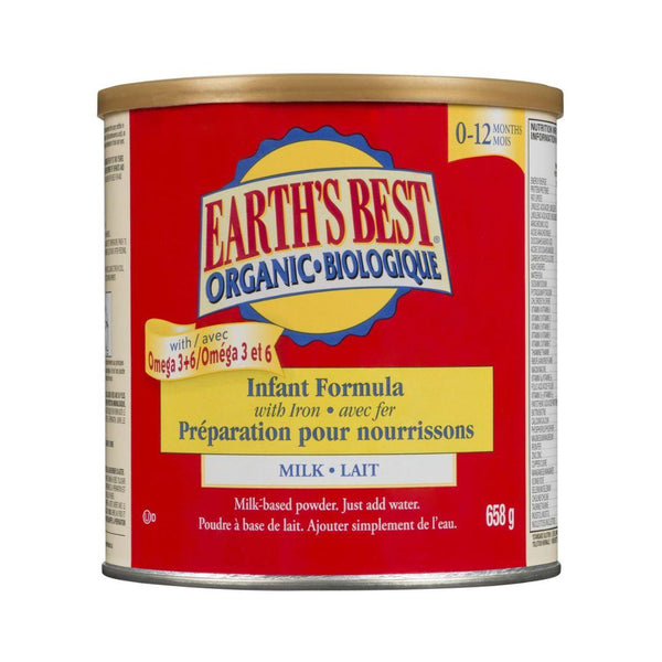 Earth's Best Organic Infant Formula with Iron (with Omega 3+6) - 658 g