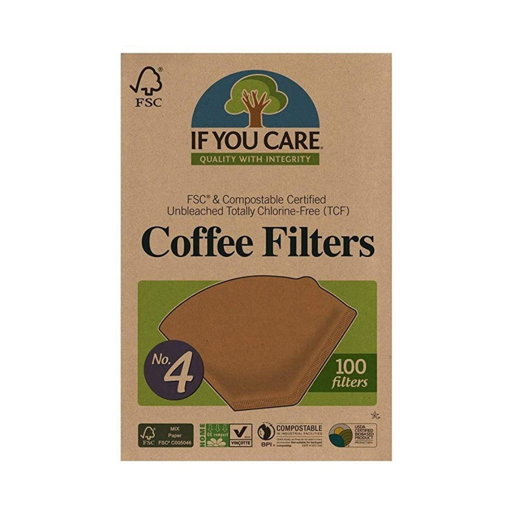 If you care coffee filters - no.4 size - 100 count