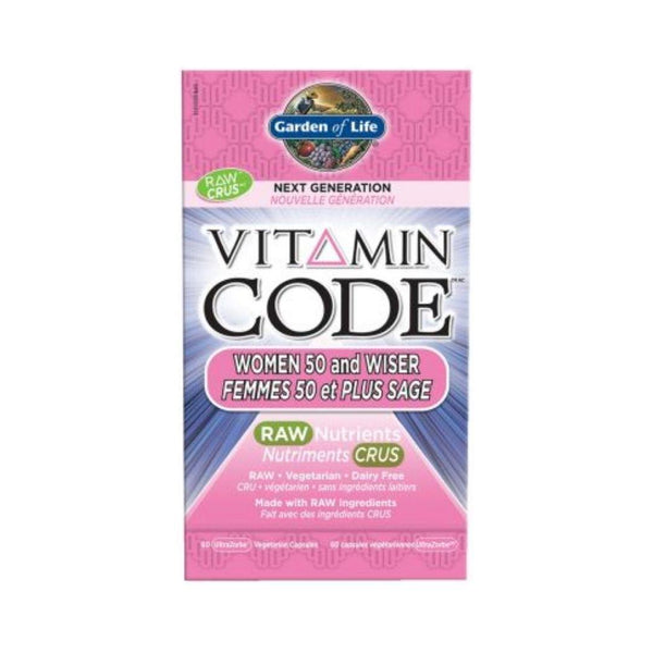 Garden of Life Vitamin Code Multi-Vitamin Women 50 & Wiser - 60 Capsules