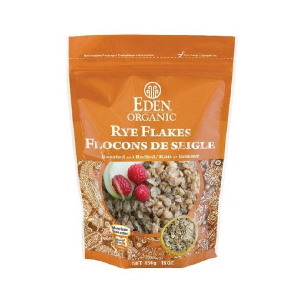 Eden Organic Rye Flakes Whole Grain - 454 g