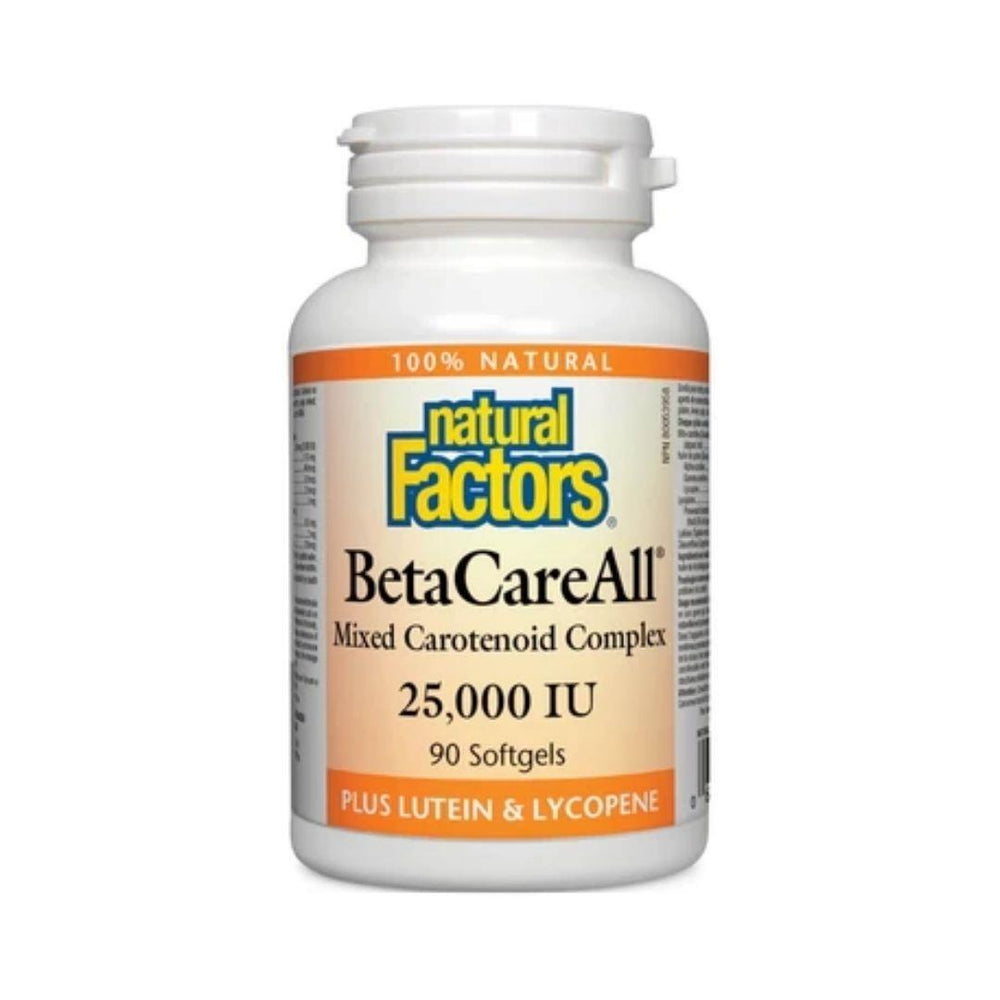 Natural Factors BetaCareAll Mixed Carotenoid Complex 25,000 IU - 90 Softgels