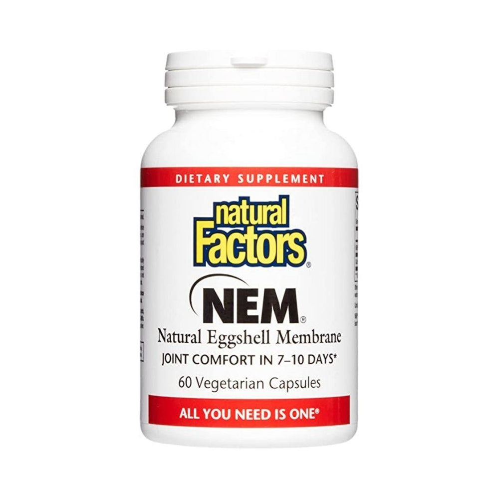 Natural Factors NEM (Natural Eggshell Membrane) - 60 Vegetarian Capsules