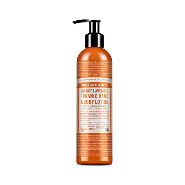 Dr. Bronner's Organic Hand & Body Lotion (Orange Lavender) - 237 mL